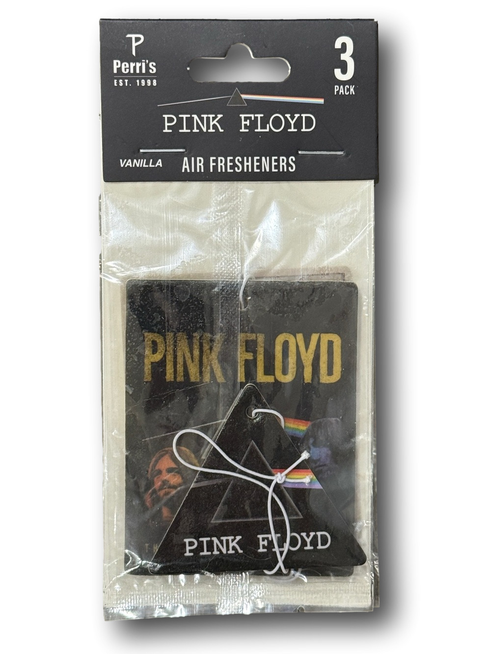 3-Pack Pink Floyd Licensed Air Fresheners - Vanilla Scent - NWT
